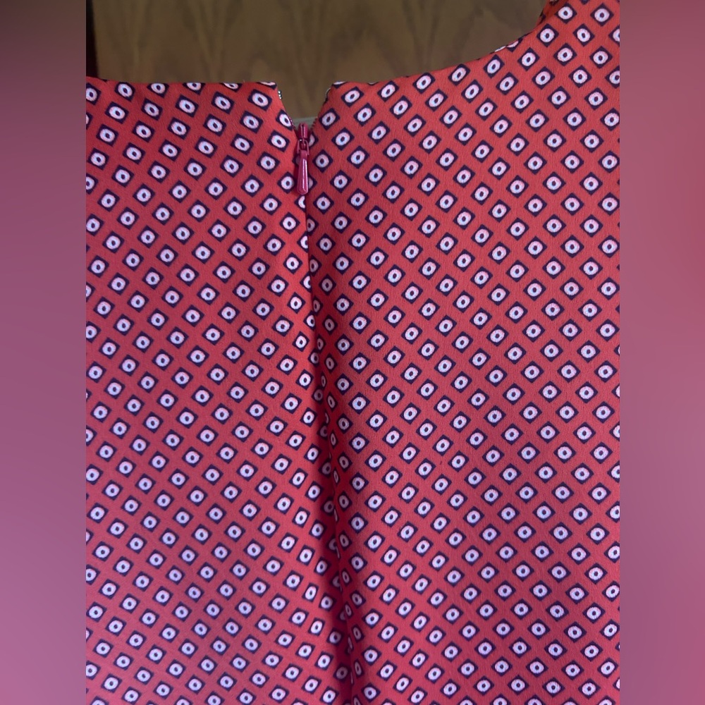 Banana Republic Red Patterned Mini Dress - Picture 3 of 8